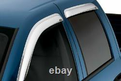 AVS Side Window Deflectors For Silverado & Sierra Crew Cab 2007-2014 684515