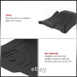 All-Season Floor Mats Liners Front+Rear For 2019-2021 Chevy Silverado 1500 Crew