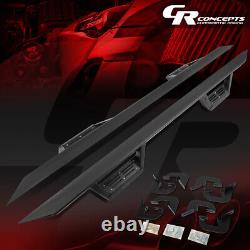 Aluminum Black Rock Rail Nerf Bar Side Step For 07-19 Silverado/sierra Crew Cab
