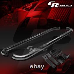 Black 3 Step Nerf Bar Board For 2000-2019 Chevy Silverado/gmc Sierra Crew Cab