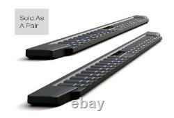 Black Board Side Steps For 19-22 Chevy Silverado GMC Sierra Crew Cab