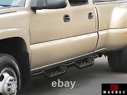 Black Drop Down Boards Fit 01-07 Chevy Silverado GMC Sierra Crew Cab