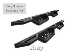 Black Drop Down Boards Fit 01-07 Chevy Silverado GMC Sierra Crew Cab