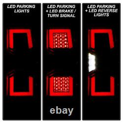 Black Full LED Tail Lights Brake Lamps For 2007-2013 Silverado 1500 2500 3500 HD