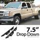 Black Nerf Bar Steps For 01-07 Chevy Silverado Gmc Sierra Crew Cab