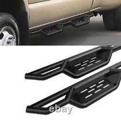 Black Nerf Bar Steps For 01-07 Chevy Silverado GMC Sierra Crew Cab