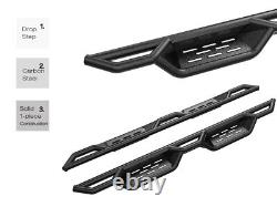 Black Nerf Bar Steps For 01-07 Chevy Silverado GMC Sierra Crew Cab