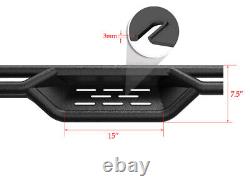 Black Nerf Bar Steps For 01-07 Chevy Silverado GMC Sierra Crew Cab