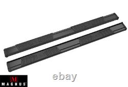 Black Running Board Steps For 07-18 Chevy Silverado GMC Sierra Crew Cab