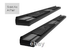 Black Running Board Steps For 07-18 Chevy Silverado GMC Sierra Crew Cab