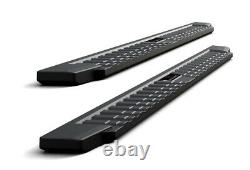 Black Running Boards For 07-18 Chevy Silverado GMC Sierra Crew Cab