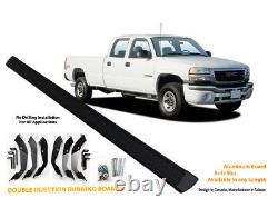 Black Running board Step Bar for 01-06 Chevrolet Silverado, GMC Sierra Crew Cab