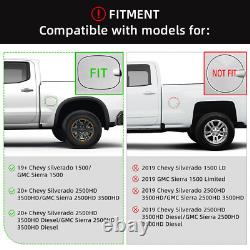 Black Side Step Fit 19-25 Silverado/Sierra 1500 Crew Cab Drop Bar Running Boards