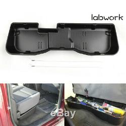 Black Underseat Storage Box for 2007-2019 Chevy Silverado GMC Sierra CREW CAB