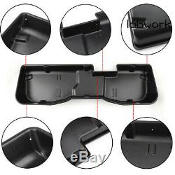 Black Underseat Storage Box for 2007-2019 Chevy Silverado GMC Sierra CREW CAB