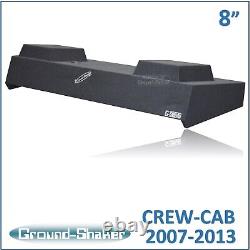 CHEVY SILVERADO & GMC SIERRA Crew Cab 8 Dual Subwoofer Enclosure Sub Box