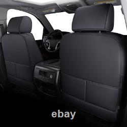 Car Seat Cover for Chevy 2014-2018 Silverado/Sierra Crew Cab black