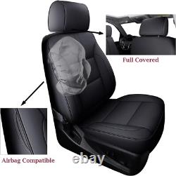 Car Seat Cover for Chevy 2014-2018 Silverado/Sierra Crew Cab black