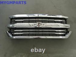 Chevy Silverado 1500 Crew Cab Chrome Grille 2016-2018 New Oem Gm 84056776