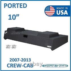 Chevy Silverado & Gmc Sierra Crew Cab 10 Ported Sub Box Subwoofer Enclosure