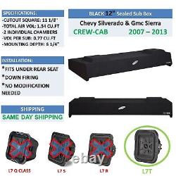 Chevy Silverado & Gmc Sierra Crew Cab 12 Sub Box Sub Woofer Enclosure