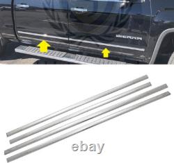 Chrome Belt Side Molding Trim for Chevy Chevrolet Silverado GMC Sierra 2014-2018