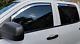 Chrome In-channel Mount Rain Guards For 2014-2018 Silverado Sierra Full Crew Cab