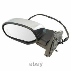 Chrome LH Mirror Power Folding Heated Memory Puddle Signal For 2007-13 Chevy GMC