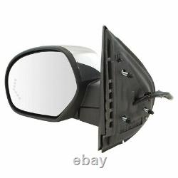 Chrome LH Mirror Power Folding Heated Memory Puddle Signal For 2007-13 Chevy GMC