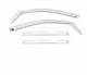 Chrome Trim Window Visors Fits 20-25 Silverado & Sierra 2500hd 3500hd Crew Cab