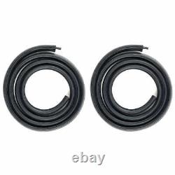 Crew Cab Rear Door Opening Weatherstrip Pair for 07-13 Chevy Pickup Silverado