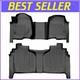 Custom Fit All-weather Black Floor Mats For Silverado/sierra Crew Cab 2019-2022