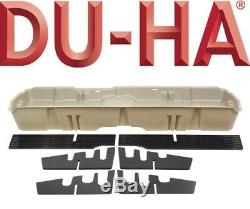 DU-HA 10044 Underseat Storage Gun Case Box 07-13 Chevy Silverado Crew Cab Tan