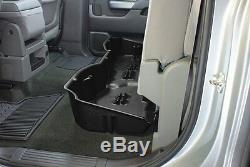 DU-HA 10300 Black Under Rear Seat Storage For Silverado Sierra Crew Cab 2015-19