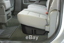 DU-HA 10300 Black Under Rear Seat Storage For Silverado Sierra Crew Cab 2015-19