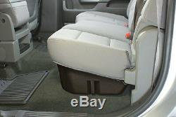 DU-HA 10303 Brown Under Rear Seat Storage For Silverado Sierra Crew Cab 2015-19