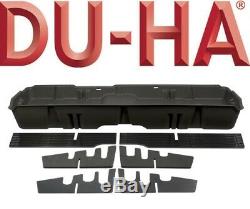 DU-HA 10400 Underseat Storage Gun Case Box 2019 Chevy Silverado Crew Cab Black