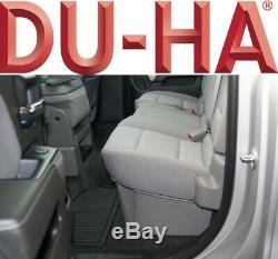 DU-HA 10400 Underseat Storage Gun Case Box 2019 Chevy Silverado Crew Cab Black