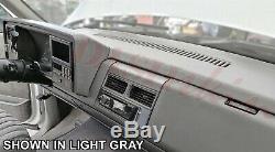 Dark Grey Molded Dash Skin Cover Overlay 88-94 Chevy GMC Truck C1500 K1500