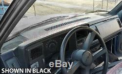 Dark Grey Molded Dash Skin Cover Overlay 88-94 Chevy GMC Truck C1500 K1500