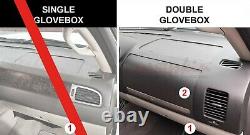 DashSkin 2pc Dash Cover for 07-13 Silverado Sierra with Dual Glovebox in Black