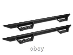 Defective For 07-18 Silverado/sierra Crew Modular Drop Step Nerf Bars Matte Blk