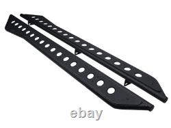 Defective For 07-18 Silverado/sierra Crew Rock Slider Step Bars Textured Black
