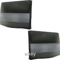 Door Glasses Set of 2 Rear Driver & Passenger Side for Chevy Suburban C2500 Pair