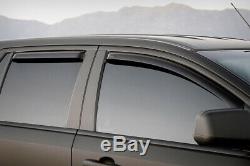 EGR 2015-17 Chevy Silverado GMC Sierra Crew Window Vent Visors In-Channel 4 Pc