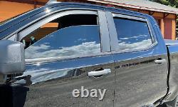 EGR Matte In-Channel Rain Guards for 2019-2024 Silverado & GMC Sierra Crew Cab