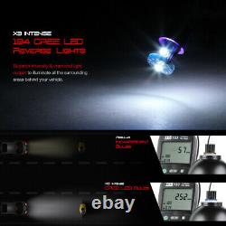 FULL LED! 14-18 Chevy Silverado OLED Black Smoke Tail Lights+CREE BackUp Bulbs