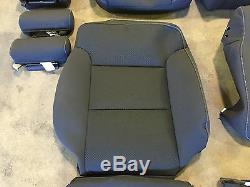 Factory Oem Ebony Black Cloth Seat Covers 2014 2015 Sierra Silverado Crew Cab