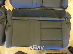Factory Oem Ebony Black Cloth Seat Covers 2014 2015 Sierra Silverado Crew Cab