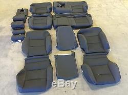 Factory Oem Ebony Black Cloth Seat Covers 2016 2017 Sierra Silverado Crew Cab